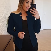 billiga Blazers och kostymer-kvinnors nya mode kavaj långärmad cardigan casual jacka topp