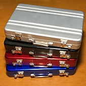 お買い得  カードホルダーとケース-ロックボックスモデリングスーツケース アルミニウムメタルビジネスカードホルダー カードケース