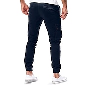 cheap Cargo Pants-Men&#039;s Cargo Pants Pocket Plain Comfort Breathable Outdoor Daily Casual Black Army Green