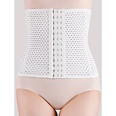 cheap Corsets-Women&#039;s Plus Size Shapewear Waist Trainer Body Shaper Pure Color Sport Simple Casual Home Daily Going out Breathable Summer Spring Home Outfits
