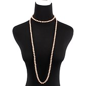 halpa Lisävarusteet ja enemmän-tekohelmikaulakoru pitkät helmikaulakorut 1920-luvun asusteet naisille mölyäville 20-luvun flapper vintage-bileet
