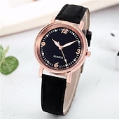 abordables Relojes de Cuarzo-Reloj de cuarzo de lujo para mujer, reloj de pulsera de cuarzo a la moda para mujer, pulsera de color de moda diversa y concisa de gama alta para reloj informal a juego para mujer
