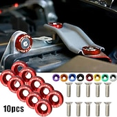 economico Attrezzi per riparazione auto-10pcs alluminio m6 x 20 modifica styling auto parafango rondella targa bulloni decorazione auto