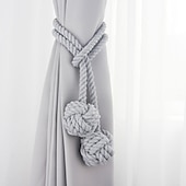 cheap Curtain Accessories-Rope Curtain Tassel Tie Backs Curtain Fringe Tiebacks Holdbacks Window Drapes Curtain Strap Buckle Holder Window Decorative Accessories