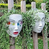 economico sculture e statue da giardino-Vaso Da Parete Da Donna Vaso Da Parete In Resina Da Appendere A Parete Vaso Da Fiori Per Piante Da Interno All&#039;aperto Arredamento Da Giardino