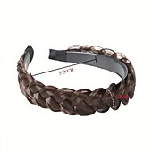 cheap Hair Styling Accessories-Fashion Synthetic Fishbone Braid Wig Twist Braid Headband Hairpin Hair Accessories For Women Daily Wear Party