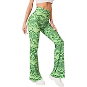 preiswerte Unterteile-Hippie Retro Vintage Boho 1970er Disko Hose Glockenhose Hose mit weitem Bein Yoga-Hose Damen Kostüm Jahrgang Cosplay Hosen Schlager Outfit