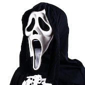 お買い得  アクセサリー-Ghostface マスク悪魔ゴーストコスプレ衣装ラテックスホラーマスクゴーストフェイススクリームヘルメット不気味なハロウィーンパーティー仮面舞踏会小道具マルディグラ