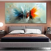 cheap Abstract Paintings-Oil Painting Handmade Hand Painted Wall Art Abstract Modern Home Decoration Décor Stretched Frame Ready to Hang 60*90cm