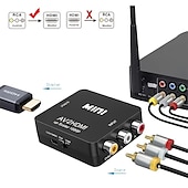 お買い得  ケーブル・ケーブルアクセサリ-rca から hdmi av から hdmi へのコンバーター 1080p ミニ rca コンポジット cvbs ビデオ オーディオ コンバーター アダプター TV/PC/ ps3/ stb/xbox vhs/vcr/ブルーレイ DVD プレーヤー用の pal/ntsc をサポート