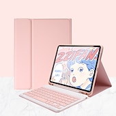 Χαμηλού Κόστους iPad θήκη-Δισκίο Θήκες Καλύμματα Για Apple iPad 10.9&#039;&#039; 10ο iPad Air 5ο ipad 9th 8th 7th Generation 10.2 inch iPad Pro 12.9&#039;&#039; 5th Φορητά με πληκτρολόγιο Ανθεκτική σε πτώσεις PU δέρμα