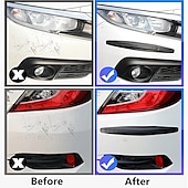economico Decorazione e protezione carrozzeria-Starfire 2pcs protezione anti-collisione universale in gomma per auto anteriore e posteriore angolo paraurti labbro strisce antigraffio adesivo accessori per prodotti auto