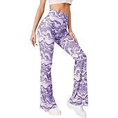 preiswerte Unterteile-Hippie Retro Vintage Boho 1970er Disko Hose Glockenhose Hose mit weitem Bein Yoga-Hose Damen Kostüm Jahrgang Cosplay Hosen Schlager Outfit