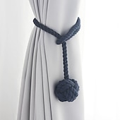 cheap Curtain Accessories-Rope Curtain Tassel Tie Backs Curtain Fringe Tiebacks Holdbacks Window Drapes Curtain Strap Buckle Holder Window Decorative Accessories