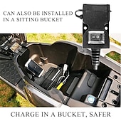billige Motorsykkel- og ATV-tilbehør-universal dobbel usb port 12v vanntett motorsykkel motorsykkel styrelader 5v 1a/2.1a adapter strømadapter for mobiltelefon