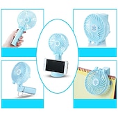 お買い得  携帯扇風機-ミニ折りたたみデスクファン – ハンドヘルド超静音USB充電式ファンとエアクーラー、家庭、学生寮またはオフィス用