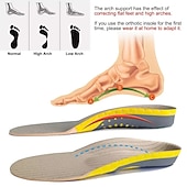 economico Cura dei piedi-duro ma utile 1 paio di plantari plantari in eva tpe per piedi piatti correzione del supporto dell&#039;arco cura del piede per solette ortopediche inserti per scarpe