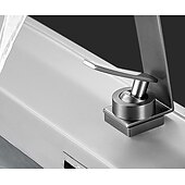 economico Classici-Rubinetto miscelatore lavabo a cascata, rubinetti lavabo lavabo monocomando lavabo monocomando con tubo caldo e freddo, monoblocco vaso acqua rubinetto in ottone montato a ponte
