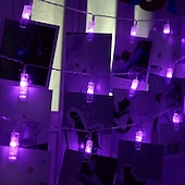 tanie Łańcuchy świetlne baterii-Lampki świetlne LED Oświetlenie Fotograficzne USB LED Bajkowe Lampki Zasilane Baterią Girlanda do Sypialni Domu na Imprezę Ślubną Dekoracja