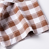 preiswerte Oxford-Hemden für Herren-Herren Oberhemd Gestreiftes Hemd Hemd Oxford Hemd Kariert / Gestreift / Chevron Hochzeit Büro &amp; Karriere Kastanienbraun Hellgelb Hellblau Weiß Langarm Hemdkragen Frühling Sommer Bekleidung Kreuz
