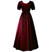 cheap Dresses-Victorian Medieval Renaissance Cocktail Dress Vintage Dress Tea Dress Prom Dress Women&#039;s Girls&#039; Costume Vintage Cosplay Party Masquerade Tea Party Dress