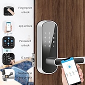 economico Serrature porte-serratura intelligente 5 in 1 con maniglia funzione di memoria di archiviazione tecnologia biometrica