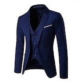 levne oblečení-Klasik Retro Řvoucí 20s Kalhoty Úbory Obleky a blejzry Gentleman Gangster Jednobarevné Pánské Výkon Párty Rande Nákrčník Vrchní deska Kalhoty Celý rok