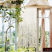 ieftine Perdele macrame și șir-draperii boho macrame perdea usi glisante țesute tapiserie boemă decor, intimitate perdea exterioară, decor nuntă pe terasa, separator de cameră pentru pergolă, foișor, balcon, verandă