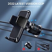 cheap Car Holder-StarFire Mobile Phone Holder For Car Air Outlet 360 Degree Rotation StablePhone Mount Compatible For Android/IOS Suitable For 4-7 Inches Smart Phone Black
