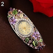 economico Orologi al quarzo-orologio da polso al quarzo vestito da braccialetto di cristallo da donna nuovo arrivo