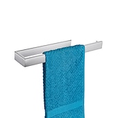 abordables Barres repose-serviettes-porte-serviettes adhésif, porte-serviettes en acier inoxydable fixé au mur, porte-serviettes de salle de bain 35cm, porte-serviettes pour le bain