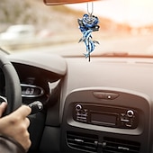 cheap Car Pendants &amp; Ornaments-StarFire New Arrival Blue Moon With Dragon Lover Car Hanging Ornament Holiday Decoration Home Decoration Hanging Ornament