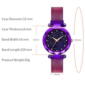 economico Orologi al quarzo-Orologio da polso Quarzo per Da donna Analogico Quarzo stella splendente Moda Lusso Informale Bling Con diamantini Lega Lega