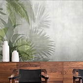economico Carta da parati-sfondi fantastici natura carta da parati murale piante che coprono adesivo staccabile materiale in pvc/vinile rimovibile decorazione da parete per soggiorno, cucina, bagno carta murale panno da
