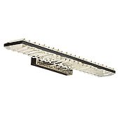 cheap Vanity Lights-LED Vanity Light Crystal Waterproof IP20 20W Mirror Light Modern White Minimalist Bathroom Light Fixture Aluminum Iron Bathroom Wall Sconce  Wall Mount Lighting Fixture