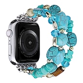 economico Cinturini per Apple Watch-Braccialetto di gioielli Compatibile con Cinturino dell&#039;Apple Watch 38mm 40mm 41mm 42mm 44mm 45mm 49mm Da donna Con perline Due toni Perline Cinturino di ricambio per iwatch Series Ultra 8 7 6 5 4 3