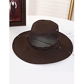 billiga Huvudbonader för herrar-Herr Fiskarhatt Solhatt Fiskehatt Boonie hatt Vandringshatt Svart Mörk marin Bomull Nät Bred kant Stylish Ledigt Dagligen Friluftskläder Helgdag Slät UV Solskydd Solskyddskräm