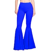 economico Fondi-Anni &#039;70 Disco Y2K Pantaloni a zampa d&#039;elefante Bambola Per donna Giorno dei Re Casual Quotidiano Parata dell&#039;Orgoglio Mese dell&#039;orgoglio Adulti Pantaloni Tutte le stagioni