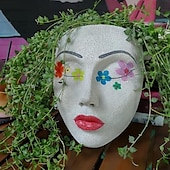 economico sculture e statue da giardino-Vaso Da Parete Da Donna Vaso Da Parete In Resina Da Appendere A Parete Vaso Da Fiori Per Piante Da Interno All&#039;aperto Arredamento Da Giardino