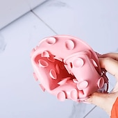 economico Gadget bagno-scrubber per la schiena a mani libere per doccia, tappetino per massaggio in silicone, scrubber per massaggiatore per piedi per doccia, scrubber per la schiena a parete per bagno esfoliante per la