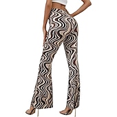 preiswerte Unterteile-Hippie Retro Vintage Boho 1970er Disko Hose Glockenhose Hose mit weitem Bein Yoga-Hose Damen Kostüm Jahrgang Cosplay Hosen Schlager Outfit