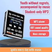 cheap Digital Voice Recorders-Digital Voice Recorder M28 English 128GB Portable Digital Voice Recorder 43.18 mm Android System E-Book Portable MP3 Player Audio Recorder with Playback with Noise Reduction for Business Speech