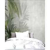 economico Carta da parati-sfondi fantastici natura carta da parati murale piante che coprono adesivo staccabile materiale in pvc/vinile rimovibile decorazione da parete per soggiorno, cucina, bagno carta murale panno da