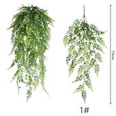 お買い得  人工植物と緑-人工植物プラスチックモダン現代壁の花 1 ピース結婚式の装飾
