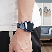 baratos Pulseiras de Apple Watch-Compatível com Pulseira Apple Watch 38mm 40mm 41mm 42mm 44mm 45mm 49mm com caixa Antichoque Aço Inoxidável pulseira de substituição para iwatch Ultra 2 Series 9 8 7 SE 6 5 4 3 2 1