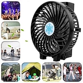 お買い得  携帯扇風機-ミニ折りたたみデスクファン – ハンドヘルド超静音USB充電式ファンとエアクーラー、家庭、学生寮またはオフィス用