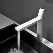 Недорогие классический-смеситель для раковины в ванной комнате, моноблочные смесители для умывальника, одна ручка, одно отверстие для монтажа на столешницу, со шлангом для горячей и холодной воды, краны для латунных сосудов