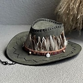 levne Divoký západ-18. století 19. století stát Texas Kovbojský klobouk Západní kovboj americký Pánské Dámské loučení se svobodou nevěsty Dospělé Klobouk