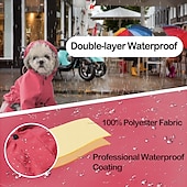お買い得  レインコート-犬用 レインコート レインジャケット ファッション 反射 防水 スポーツ＆アウトドア 安全用具 ビーチ ブルー 犬服 for ハスキー犬 ゴールデンレトリバー ビジョンフリーゼ ポメラニアン Small