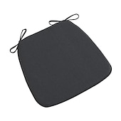 abordables Couverture de chaise de salle à manger-Coussin de chaise coussin de siège de chaise de salle à manger coussin de chaise en mousse à mémoire de forme antidérapant avec attaches dossier en caoutchouc antidérapant housse de siège en forme de